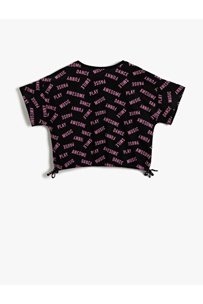Koton Μπλουζάκι με στάμπα με σλόγκαν για κορίτσια