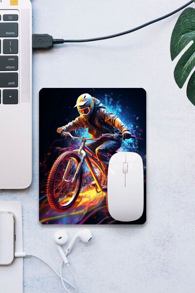 SonicTouch Bicicletă Tematică Bază netedă anti-alunecare Mouse Pad pentru gam...