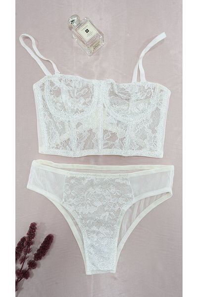 chiara grazia 692 Σετ Bustier Glitter χωρίς γέμιση