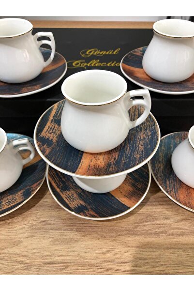 GÖNÜL COLLECTION 6’lı kahve fincan takımı gönül