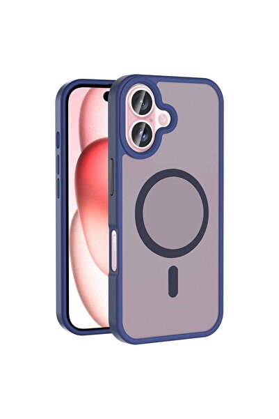 Rivor Apple iPhone 16 Plus Kılıf Kamera Yükseltili Magsafe Şarj Özellikli Mat...