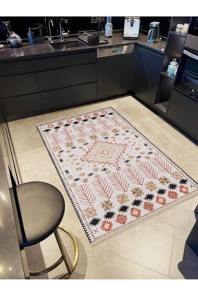 Rugs Modern Halı Atlas Collection Beige Themed Mixed Ethnic Motifs Patterned ...