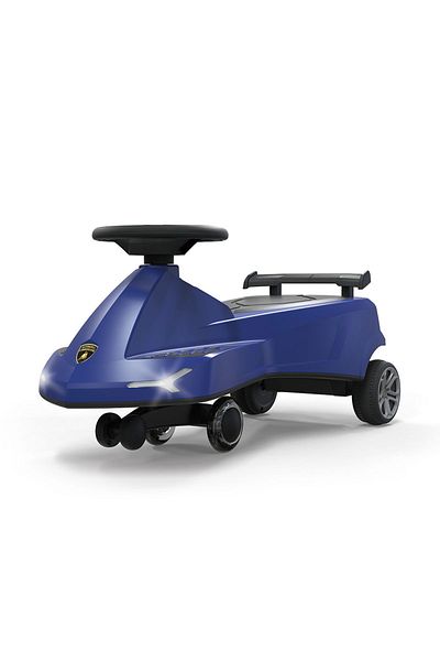 Lamborghini Swing Car Ride On with Lights and Sounds -Blue
