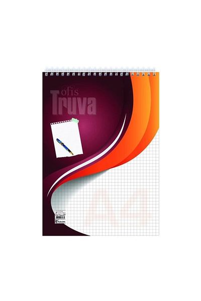 KESKİN COLOR Sharp Truva Spiral Notebook A4 Checked 40 Sheets (145502)