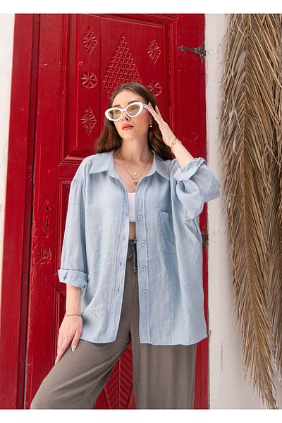 The All Brands Oversize Off Shoulder Shirt