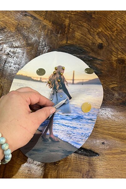 Gönülden Tasarım 3D aplikacija sa šljokicama za šivenje za devojčice - 23x18 cm