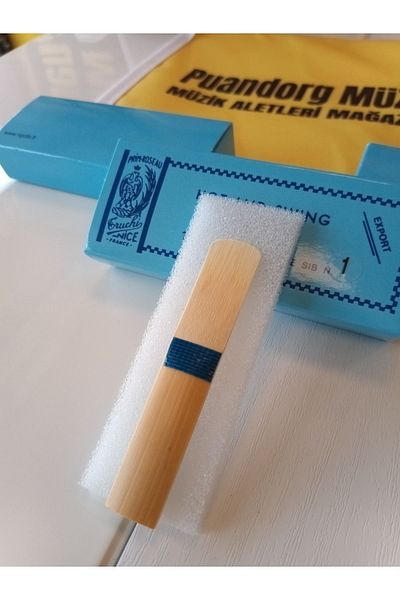 PUANDORG Blue Belt Rigotti a Box of 12 Pcs Clarinet Reed Hot and Swing No: 1 (Teeth Rubber))