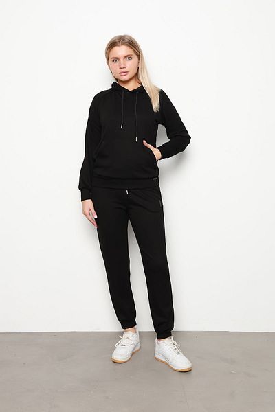 İKLİM LİFE Black Kangaroo Double Suit - Pocket and Hood Detail