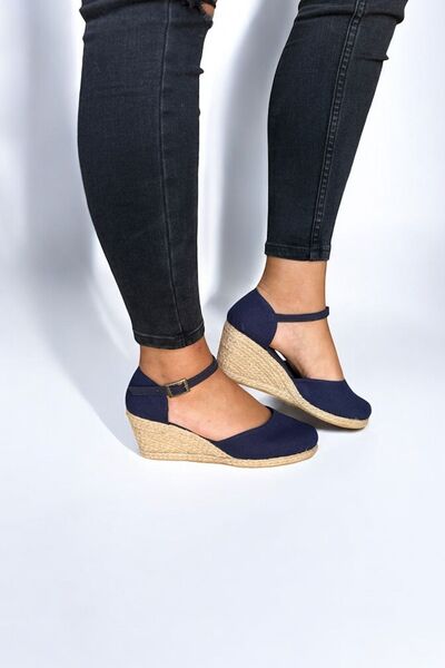 Y&D Shoes Women's Linen Espadrille Sandals – Flat Form, Summer Wedge Heel