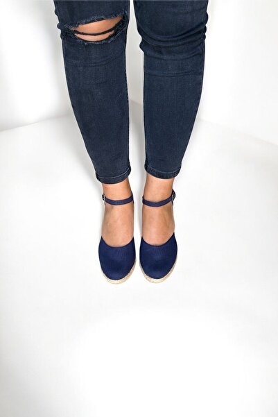 Y&D Shoes Wedge Heel Open Back Linen Sandals