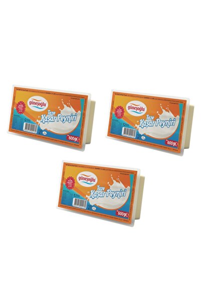 Güneşoğlu Kaşar Peyniri 600 gr x 3 Adet