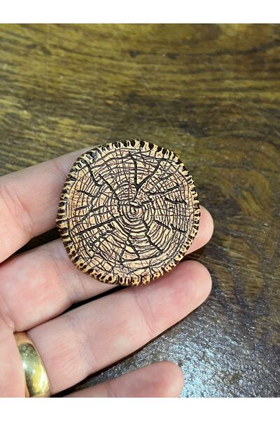 Gönülden Tasarım KÜTÜK BROŞ İĞNELİ YAKA BROŞ UNİSEX 4X4 CM