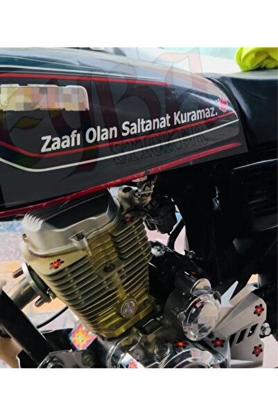 EYBA STİCKER Motorcycle Lettering Sticker with Saltanat Unable Victory - Vehi...