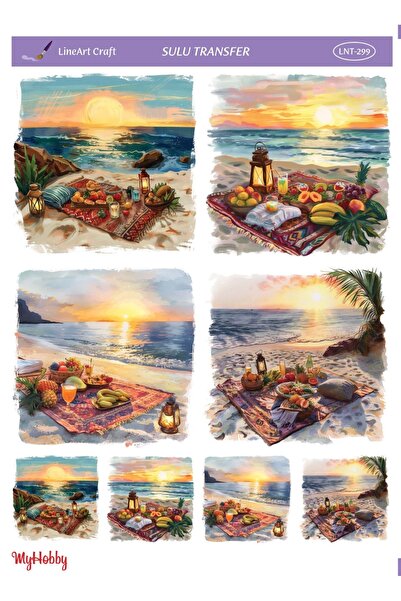 LİNEART Lineart Sulu Transfer No:LNT299  25x35cm