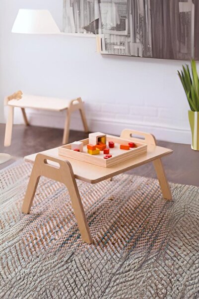 ESLENTA Demonte Ahşap Yer Masası ve Sehpa