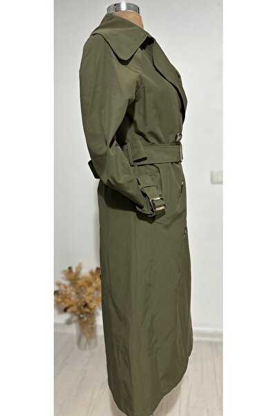 Arestill Kemik Toka Detaylı Uzun Trençkot