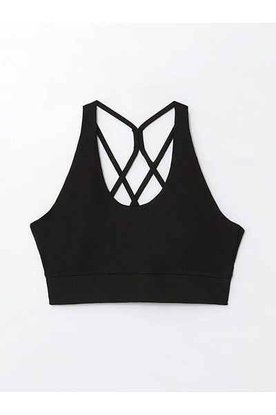 LC Waikiki XSIDE ACTIVE Νέο μαύρο γυναικείο μπουστάκι με λαιμόκοψη σε γραμμή U