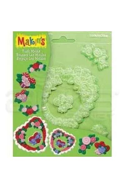 Makins Makin's clay push mold shaping mold hearts code:39004