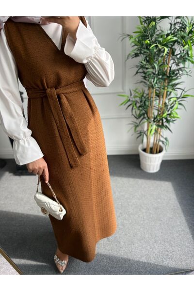 Nisa Nalbantoğlu Χιτζάμπ - Καφέ Τουίντ