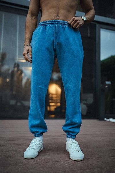 İLKCET MODA Oversize Washed Basic αθλητική φόρμα κάτω