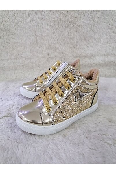 Özgür Kids ORTOPEDİK PARLAK SÜSLÜ İÇİ YÜNLÜ KIZ ÇOCUK BOT.