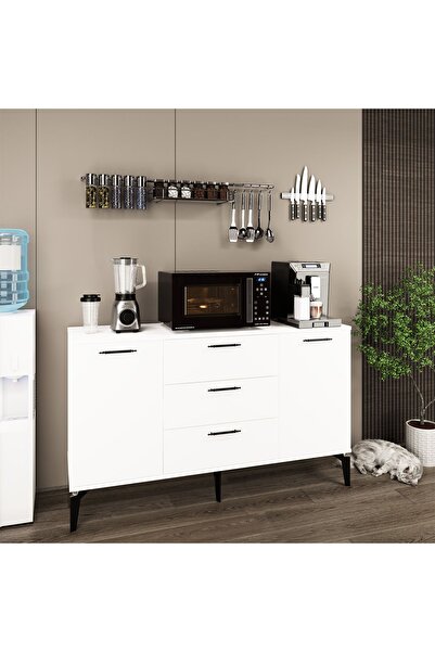 Kalender Dekor Almata Çok Amaçlı Dolap,modern Konsol, Mutfak Dolabı, Çekmeceli Dolap, Kahve Köşesi, Şifonyer Alt01