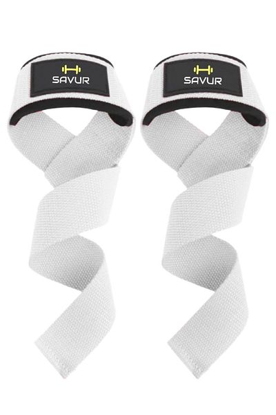 SAVUR 2 Pack Weight Lifting Straps - Padded Lifting Straps
