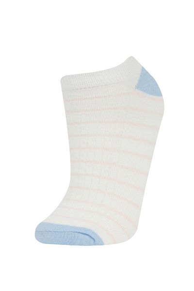 DeFacto Women's 3-Piece Cotton Booties Socks C6398Axns