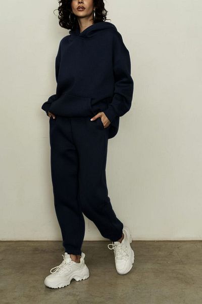 ruNadeS Γυναικείο Σετ Παντελόνι Soft Relaxed Fit - Βαρύ για περπάτημα