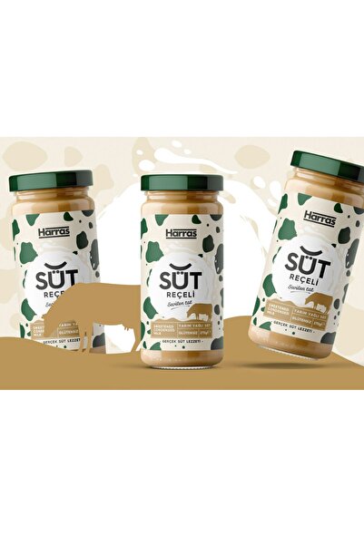 Harras Süt Reçeli Glütensiz Yarım Yağlı 3 x 270 gr