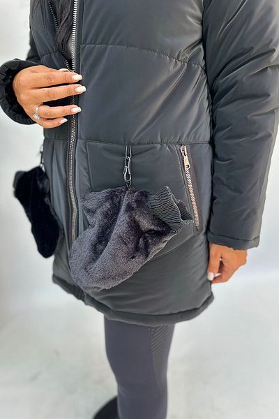 GÖKSEL Plus Size Jacket with Gloves -20