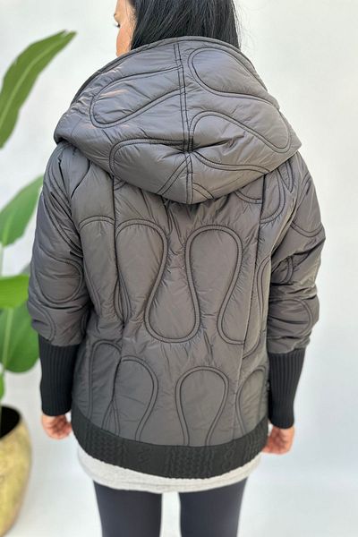 GÖKSEL Black Jump Knitwear Coat - Large Size