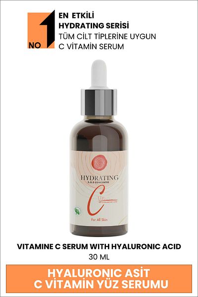 Sheida 30 ml Hyaluronic Acid Vitamin C Concentrated Serum - Tone Equalizing and Brightening