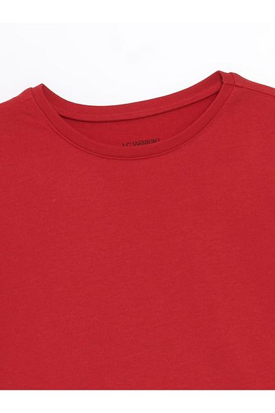 LC Waikiki Crew Neck Basic Girl's T-Shirt