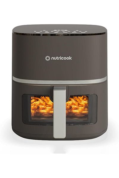 Nutricook Air Fryer Essentials 5.2L Digital with See Through Window 1500W - Grey