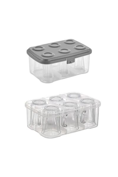 Bundeba Water Cup and Tea Cup Carrying Storage Organizer Protection Container Set of 2