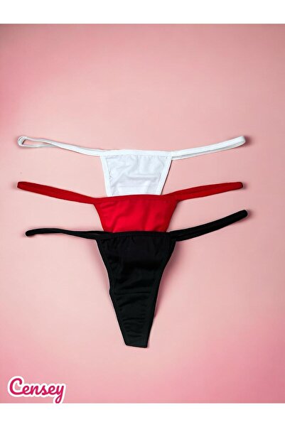 CENSEY Kadın String Çekici ve Konforlu İpli Tanga Külot