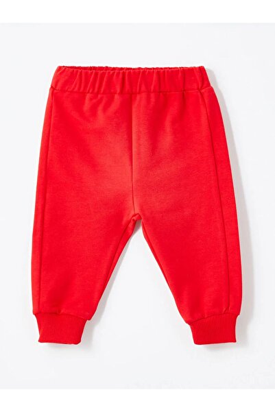 LC Waikiki Lcw Baby - Cream Colored Embroidered Sweatshirt and Sweatpants Set for Baby Boy 2 Pieces