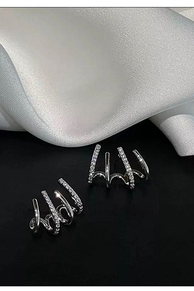 mos&more Crystal Stone Multiple Look Earrings