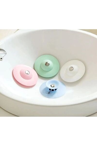 Baysal Silikon Lavabo Süzgeci Kilitli Küvet Lavabo Tıkacı