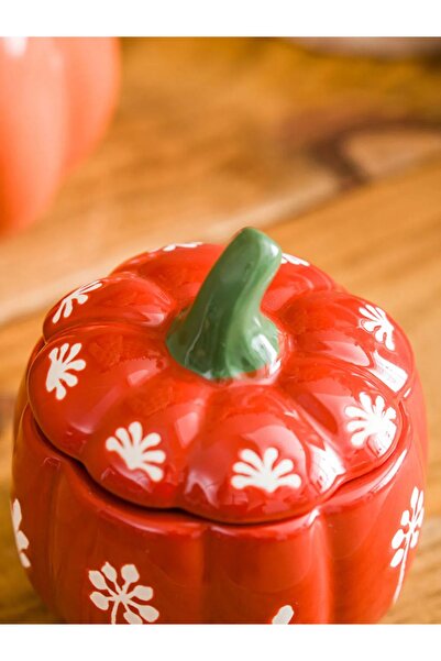 LC Waikiki HOME Kiremit Bal Kabağı Figürlü Seramik Şekerlik 150 Ml