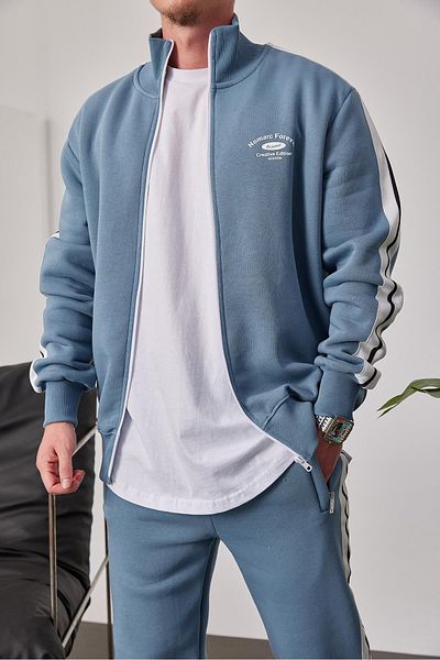 NOMARC Blue Striped Tracksuit Top