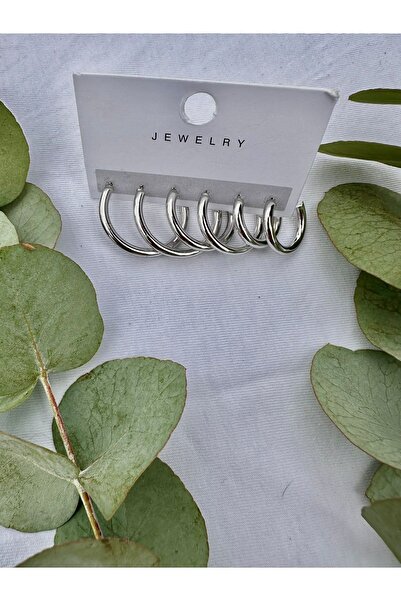 GREENSEA Kadın Gümüş  Renk Atmaz Küpe