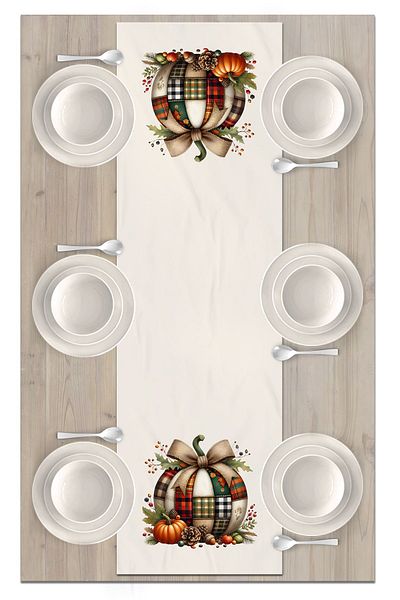 Bertille Home Autumn Series - 140x40 cm Digital Printed Runner (Halloween Autumn)