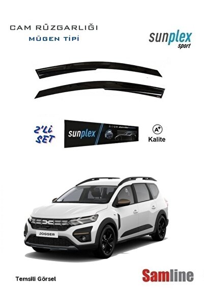 SUNPLEX Dacıa Jogger  (2022-2024) Modeller için Cam Rüzgarlığı Takımı 2'li Set