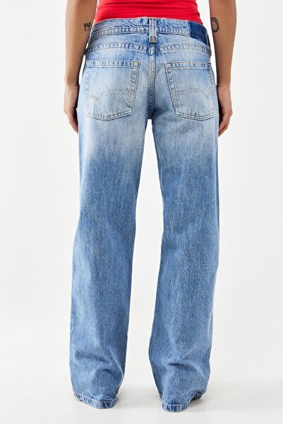 september island Blue Washed Low Waist Washed Jeans