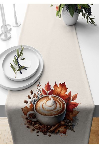 Bertille Home Autumn Series - 140x40 cm Digital Printed Runner (Halloween Autumn)