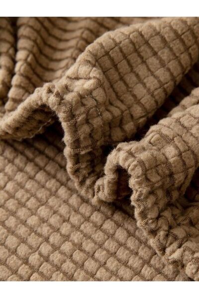 intil Sandalye Kılıfı, Sandalye Örtüsü Kahve Renk Yıkanabilir Lastikli 1 Adet Chair Cover