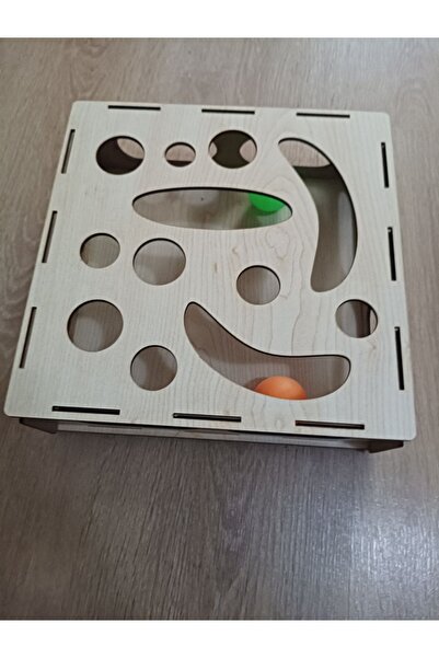 Şirin Lazer Wooden Mdf Ping Pong Bulk Geometric Shaped Cat Toy Box