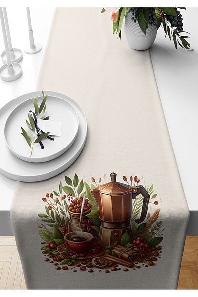 Bertille Home Autumn Series - 140x40 cm Digital Printed Runner (Halloween Autumn)